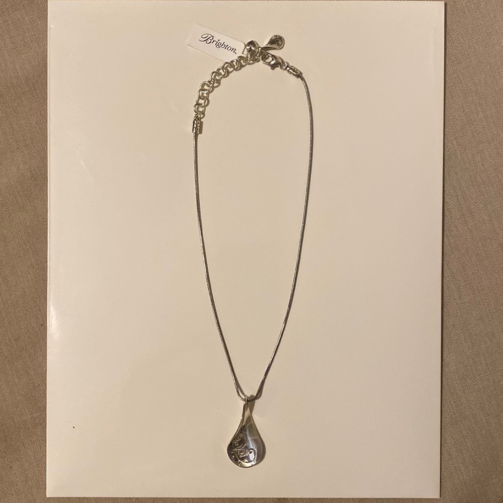 Brighton Twirl silver necklace Brand new w/tags